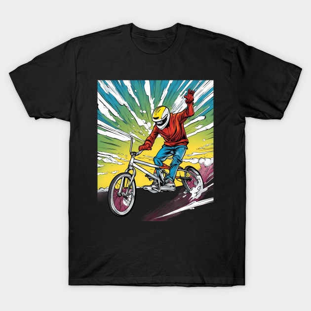 BMX Racing T-Shirt by animegirlnft